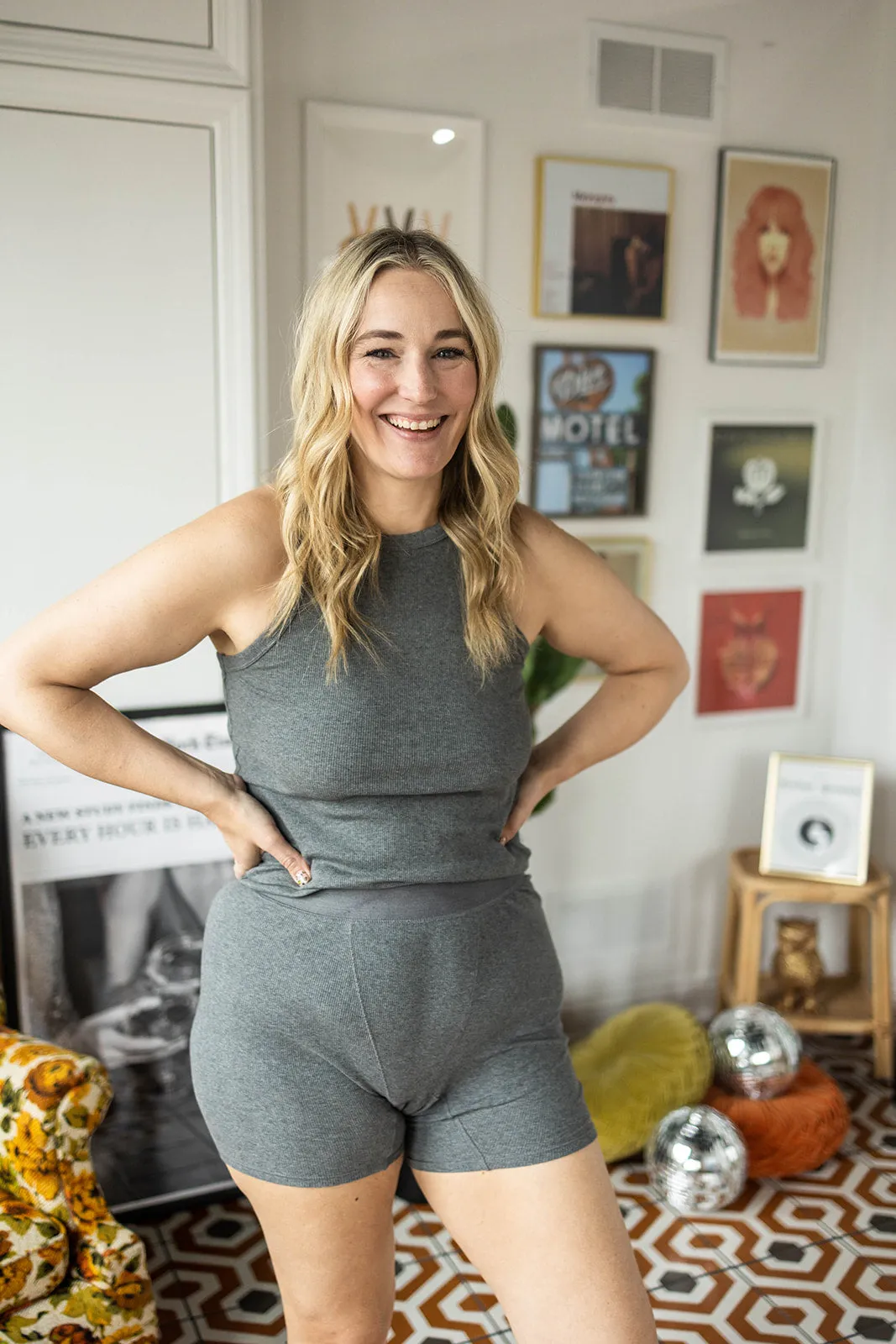 yves tank in dark grey