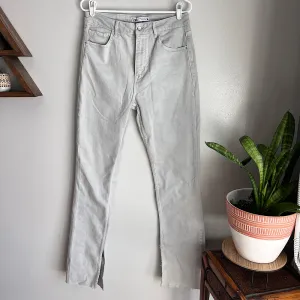 Zara High Waist Side Slit Jeans (8L)