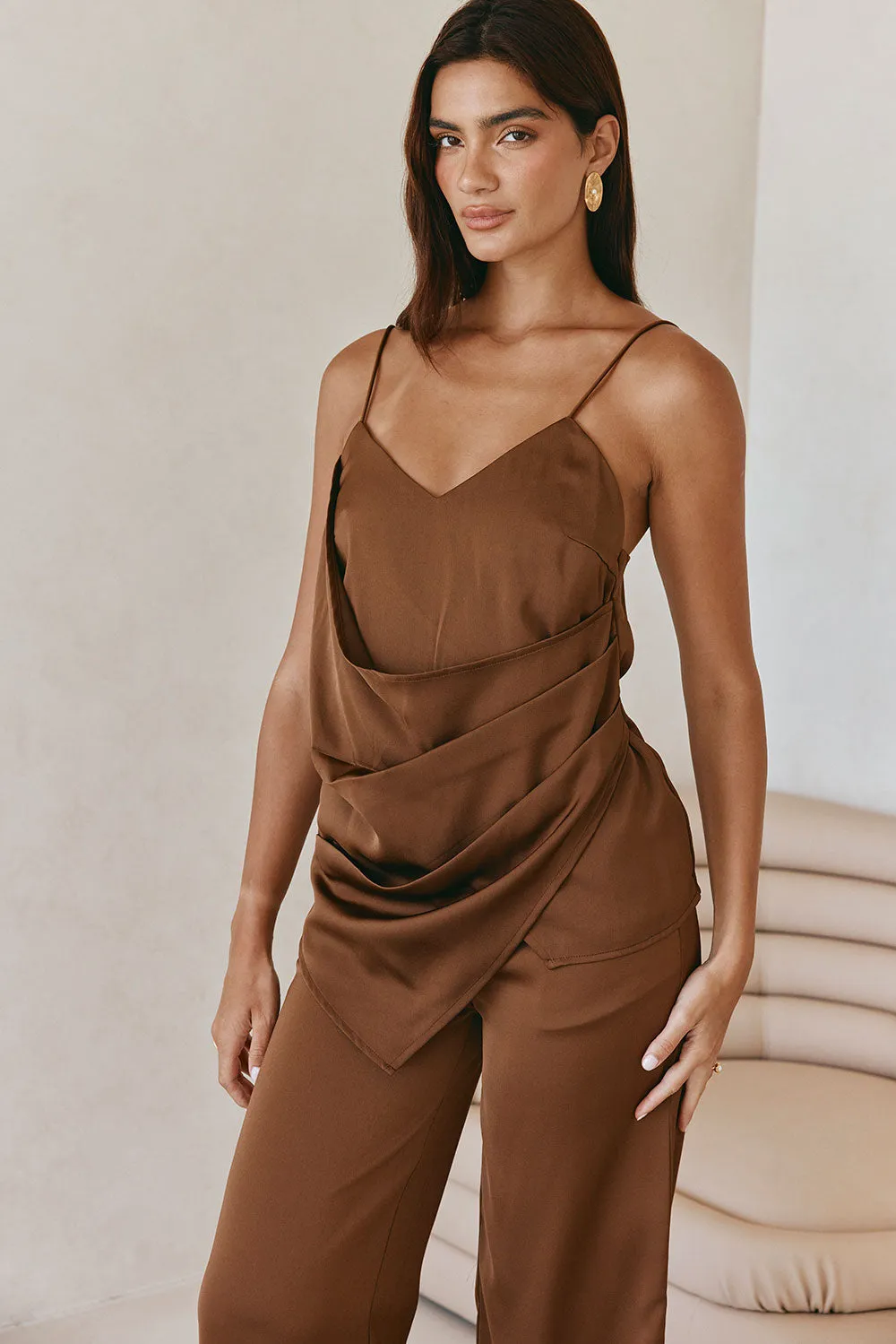 Zarah Top - Chocolate