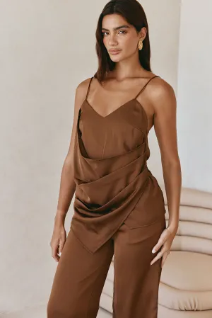 Zarah Top - Chocolate