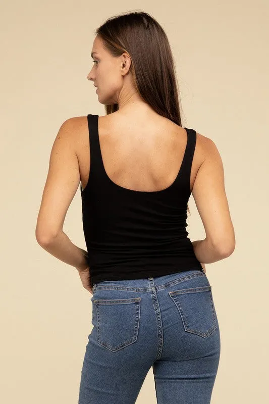 Zenana Double Layer Tank Top